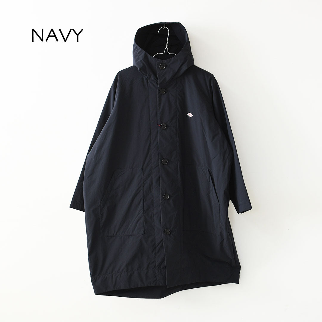 DANTON [ダントン] W Peach Taffeta Insulation Hooded Coat [DT-A0526KTF] ピーチタフタインシュレーションフーデッドコート・フード付きコート・ピーチタフタ・ロング丈コート・アウター・LADY'S [2026AW]