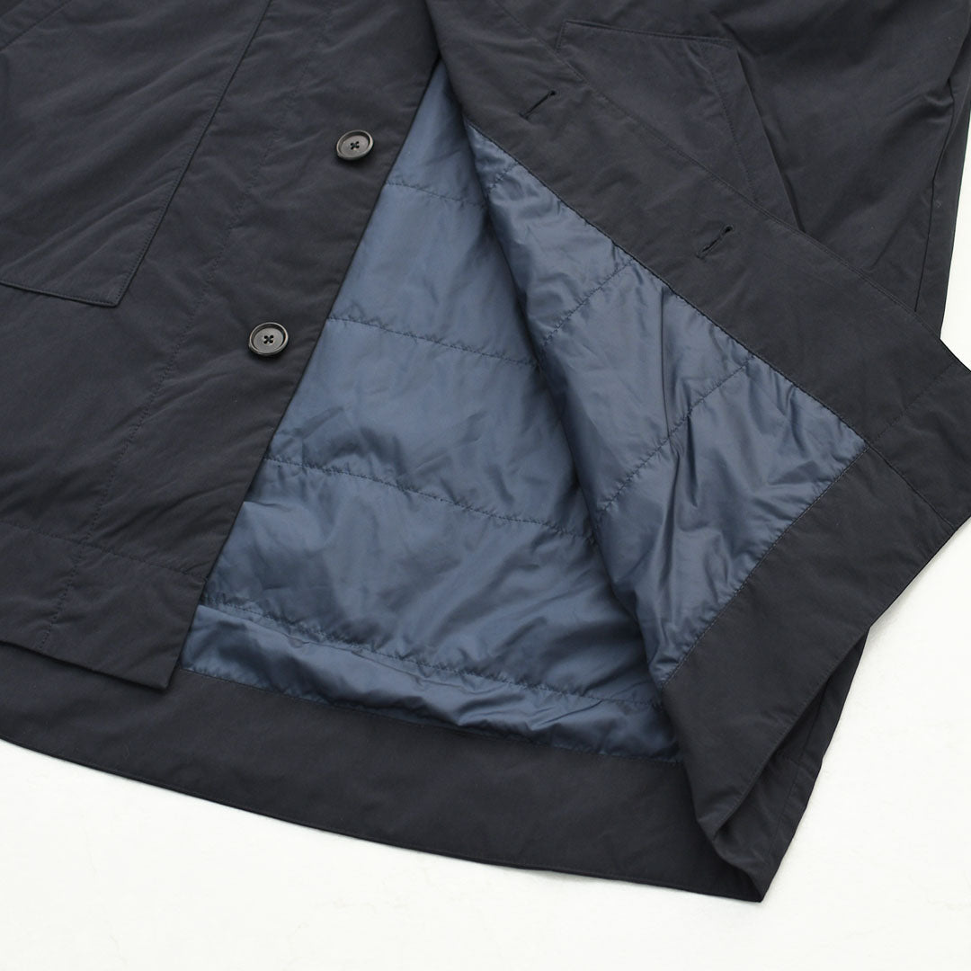 DANTON [ダントン] W Peach Taffeta Insulation Hooded Coat [DT-A0526KTF] ピーチタフタインシュレーションフーデッドコート・フード付きコート・ピーチタフタ・ロング丈コート・アウター・LADY'S [2026AW]