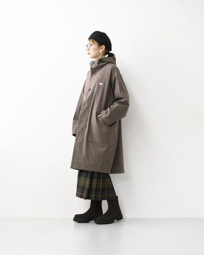 DANTON [ダントン] W WOOLLIKE HOODED COAT [DT-A0526WLX] ウールライク フードコート・コート・フード付きコート・ロング丈コート・アウター・ウールライク・LADY'S [2025AW]