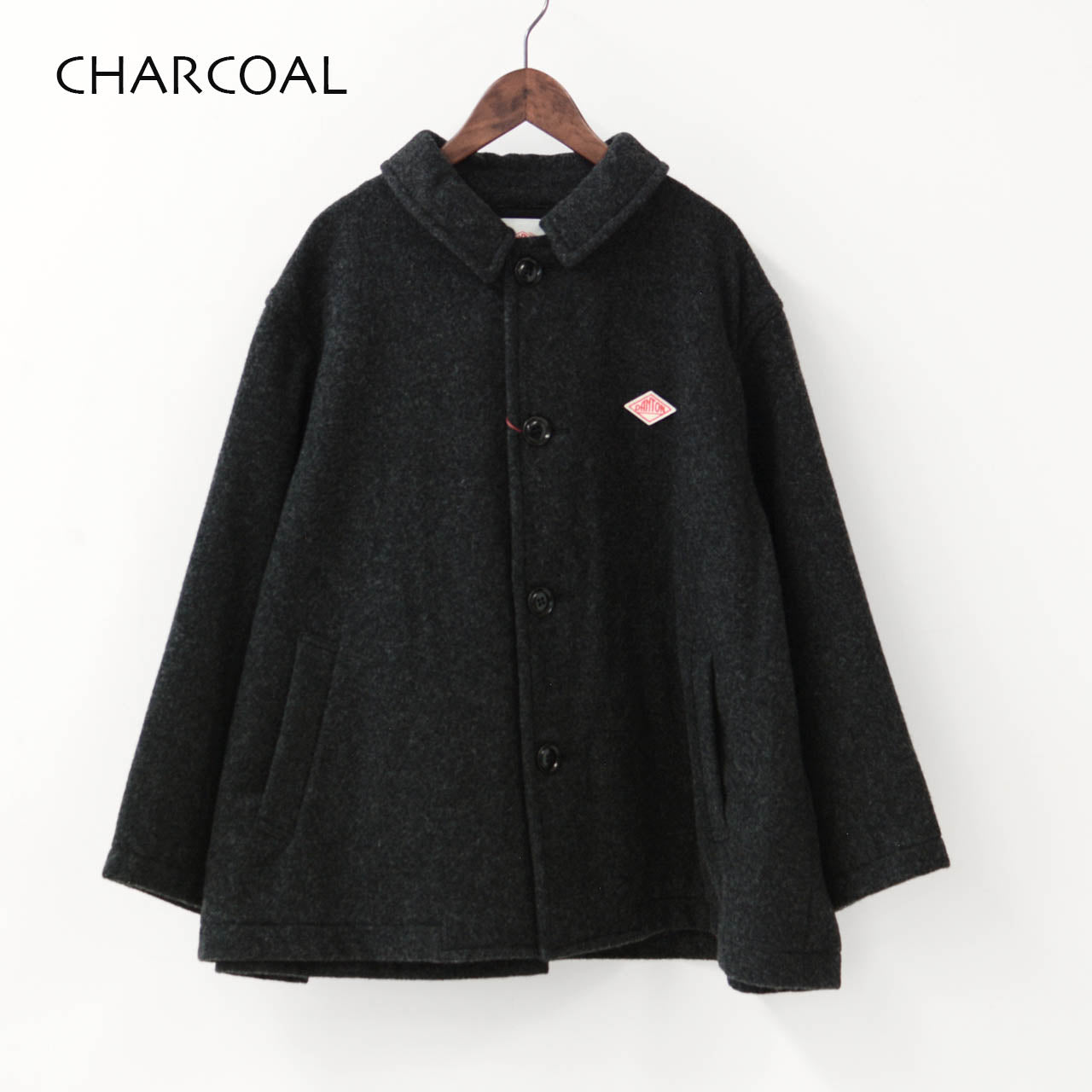 DANTON [ダントン] W SINGLE WOOL PILE GATHERED SHORT COAT [DT-A0541SWP] シングルウールパイルギャザーショートコート [2024AW]