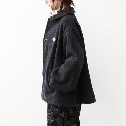 DANTON [ダントン] W SINGLE WOOL PILE GATHERED SHORT COAT [DT-A0541SWP] シングルウールパイルギャザーショートコート [2024AW]