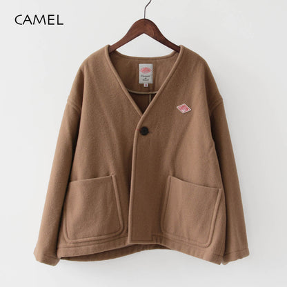 DANTON [ダントン] W SINGLE WOOL PILE V NECK JACKET [DT-A0542SWP] シングルウールパイルVネックジャケット [2024AW]