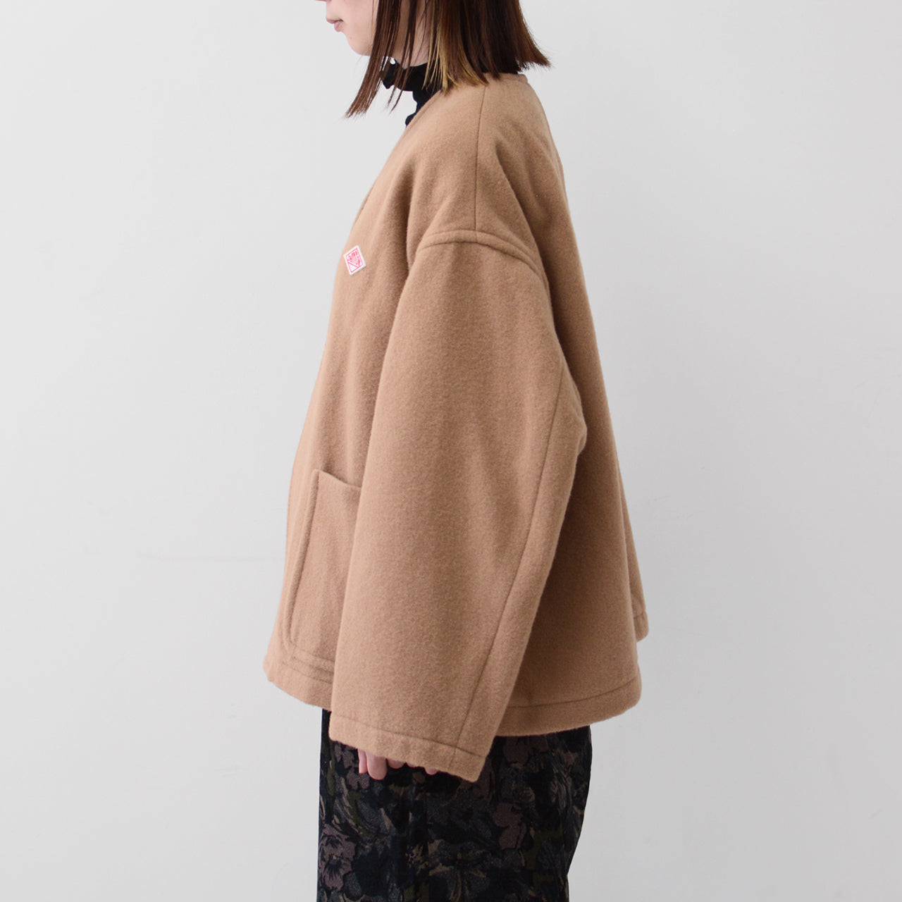 DANTON [ダントン] W SINGLE WOOL PILE V NECK JACKET [DT-A0542SWP] シングルウールパイルVネックジャケット [2024AW]