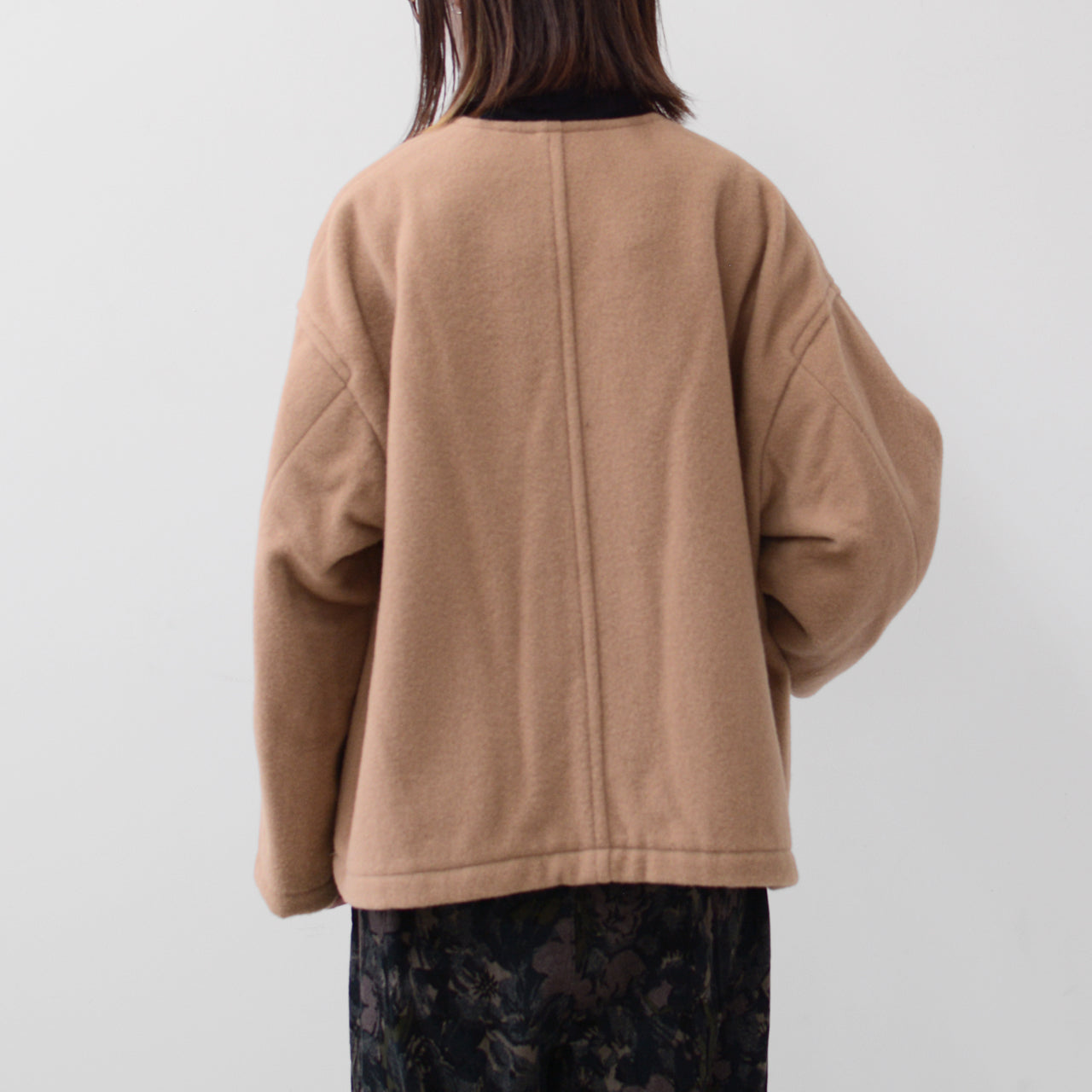 DANTON [ダントン] W SINGLE WOOL PILE V NECK JACKET [DT-A0542SWP] シングルウールパイルVネックジャケット [2024AW]