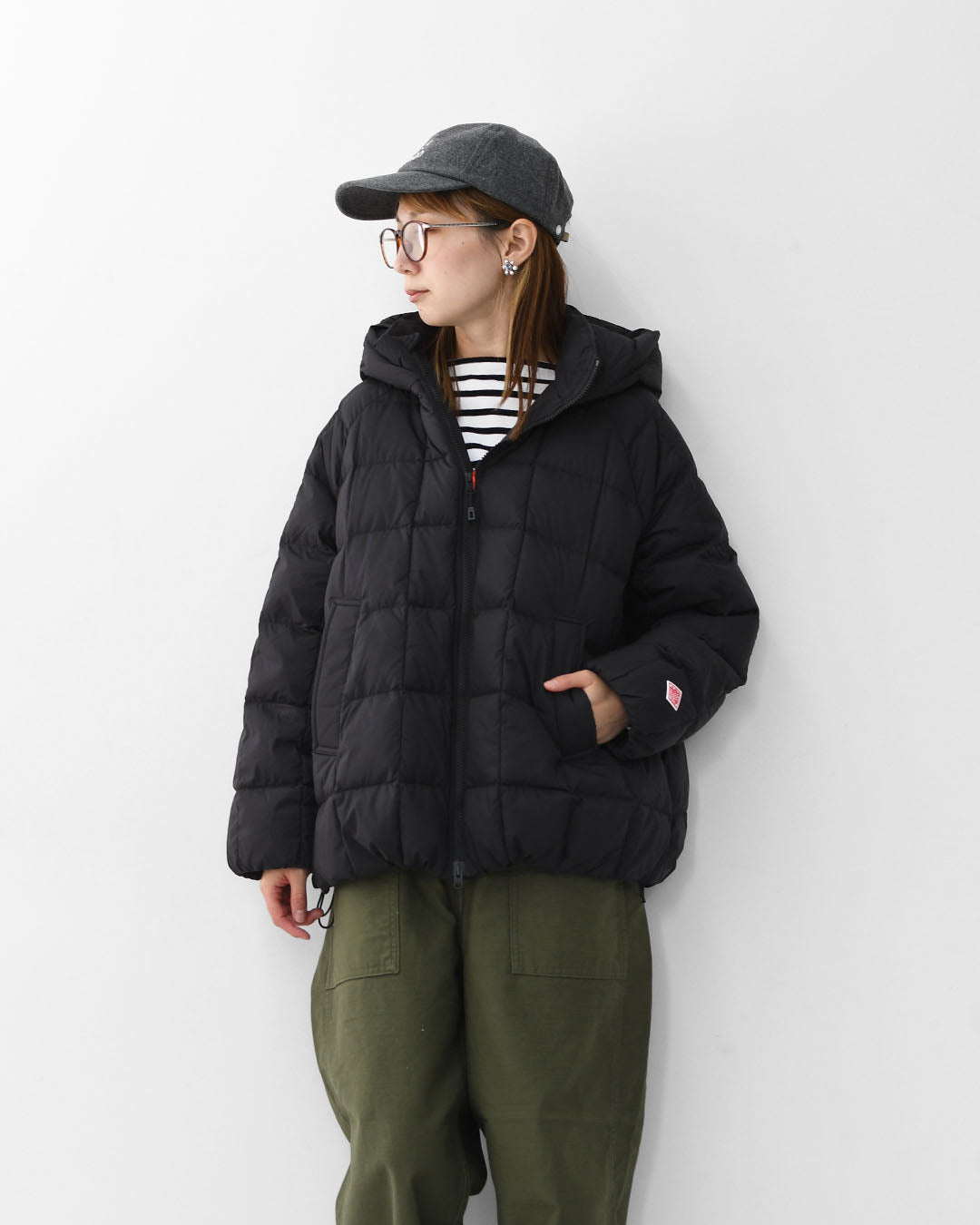 DANTON [ダントン] W DOWN JACKET [DT-A0567NRP] ダウンジャケット・フードダウンジャケット・ダウンステッチ・ラグランスリーブ・ナイロンタフタ・LADY'S [2025AW]