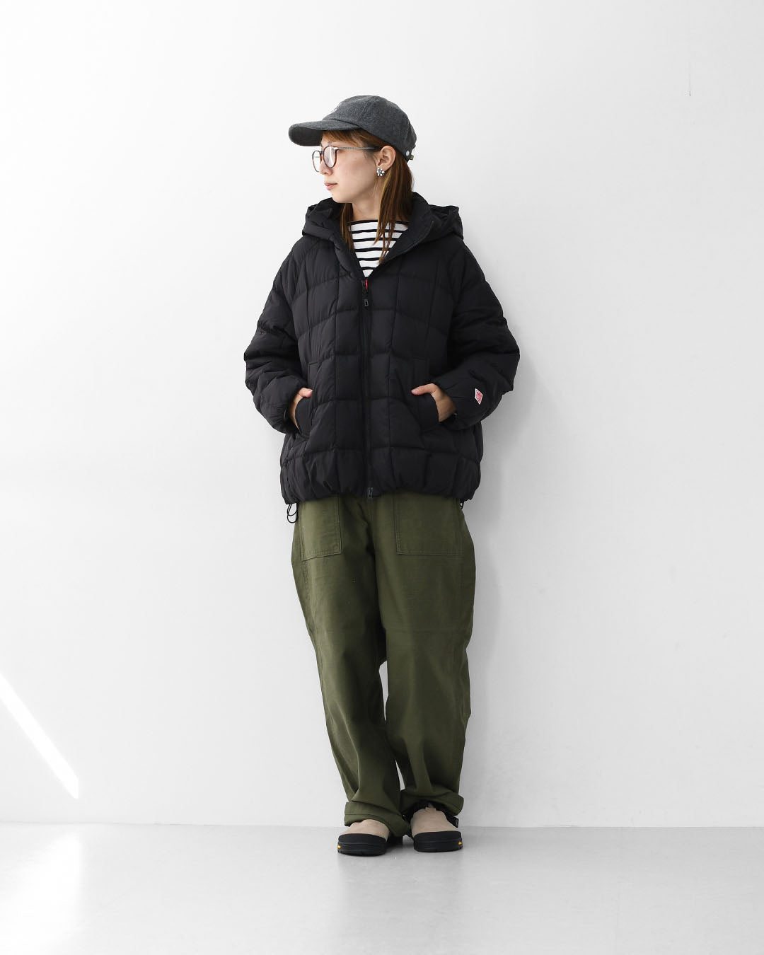 DANTON [ダントン] W DOWN JACKET [DT-A0567NRP] ダウンジャケット・フードダウンジャケット・ダウンステッチ・ラグランスリーブ・ナイロンタフタ・LADY'S [2025AW]