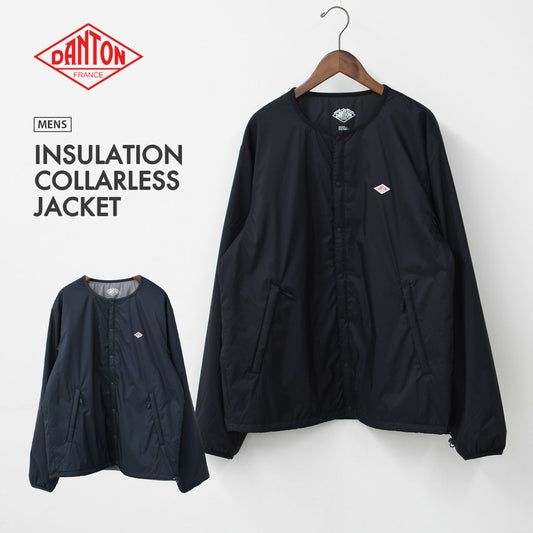 DANTON [ダントン] M INSULATION COLLARLESS JACKET [DT-A0633SNT] インサレーションカラーレスジャケット・MEN'S [2025SS]