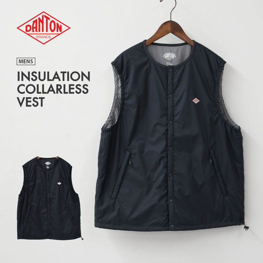 DANTON [ダントン] M INSULATION COLLARLESS VEST [DT-A0635SNT] インサレーションカラーレスベスト・MEN'S [2025SS]