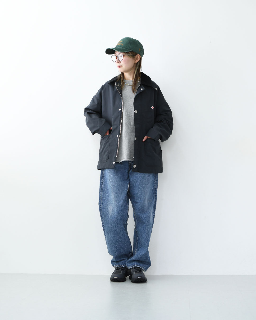 DANTON [ダントン] W Nylon Taffeta Work Jacket [DT-A0646STV] ナイロンタフタワークジャケット・ワークジャケット・ナイロンタフタ・コーデュロイ襟・春ジャケット・ジャケット・アウター・LADY'S [2026SS]