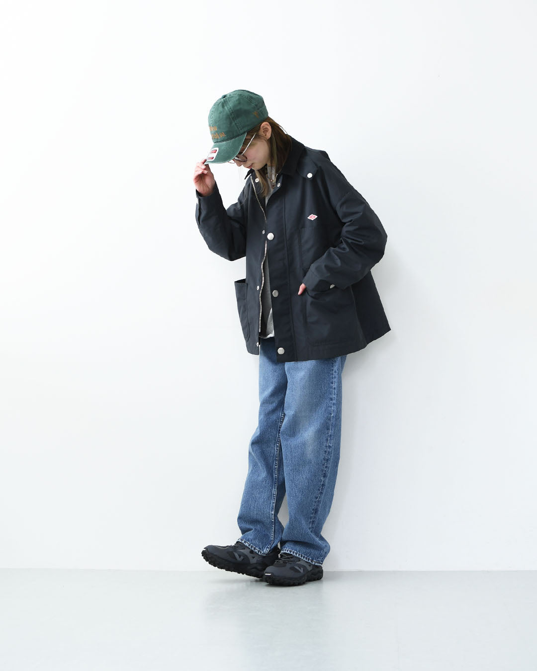 DANTON [ダントン] W Nylon Taffeta Work Jacket [DT-A0646STV] ナイロンタフタワークジャケット・ワークジャケット・ナイロンタフタ・コーデュロイ襟・春ジャケット・ジャケット・アウター・LADY'S [2026SS]