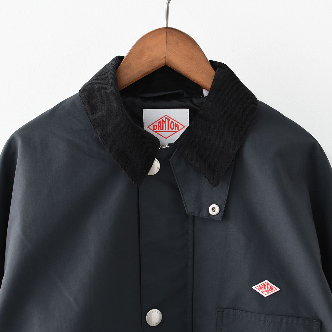 DANTON [ダントン] W Nylon Taffeta Work Jacket [DT-A0646STV] ナイロンタフタワークジャケット・ワークジャケット・ナイロンタフタ・コーデュロイ襟・春ジャケット・ジャケット・アウター・LADY'S [2026SS]