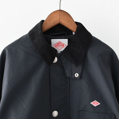 DANTON [ダントン] W Nylon Taffeta Work Jacket [DT-A0646STV] ナイロンタフタワークジャケット・ワークジャケット・ナイロンタフタ・コーデュロイ襟・春ジャケット・ジャケット・アウター・LADY'S [2026SS]