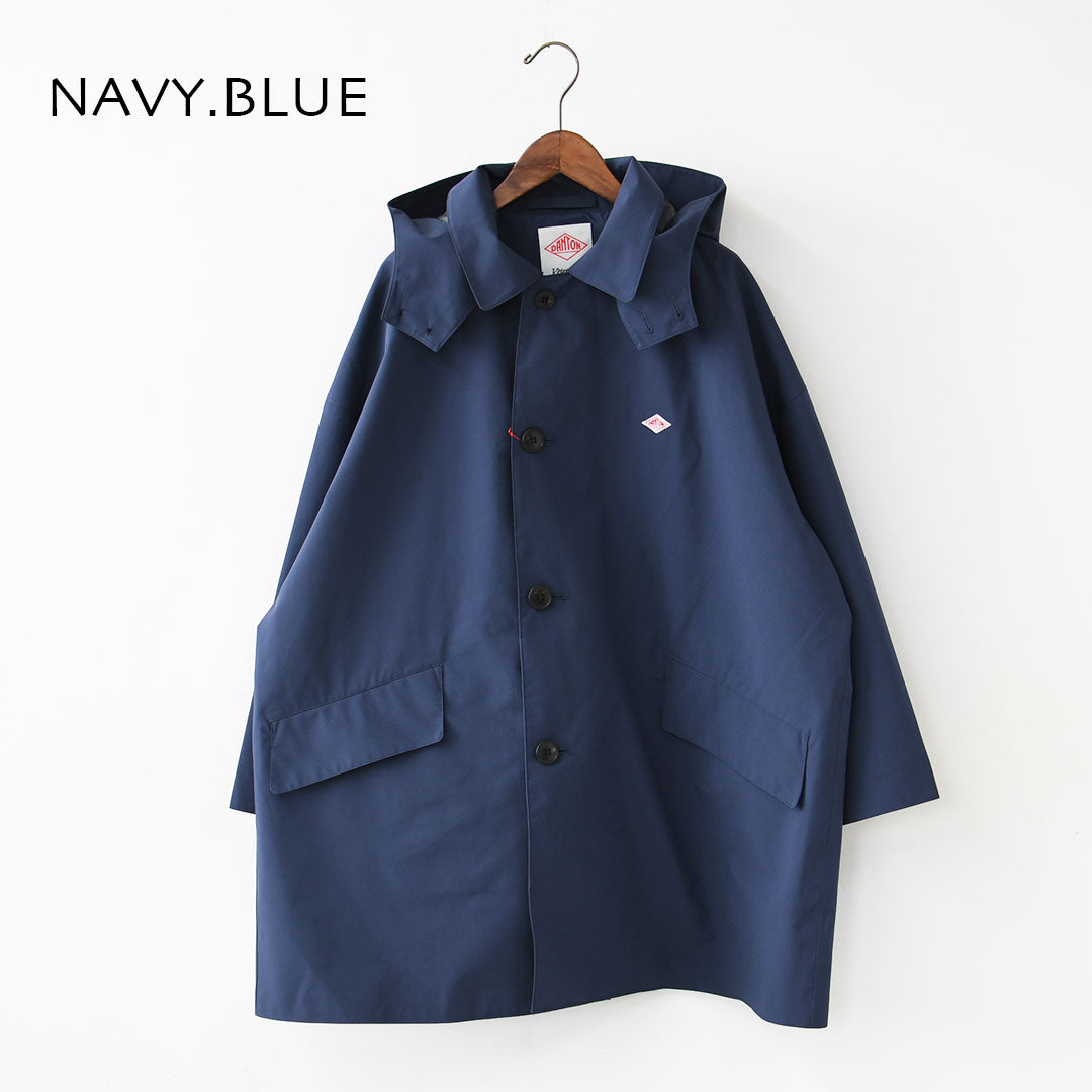 DANTON [ダントン] W 3-Layer Cloth Hooded Balmacaan Coat [DT-A0648TLY] 3レイヤークロスフーデッドバルマカーンコート・バルマカーンコート・フード付き・春アウター・春コート・LADY'S [2026SS]