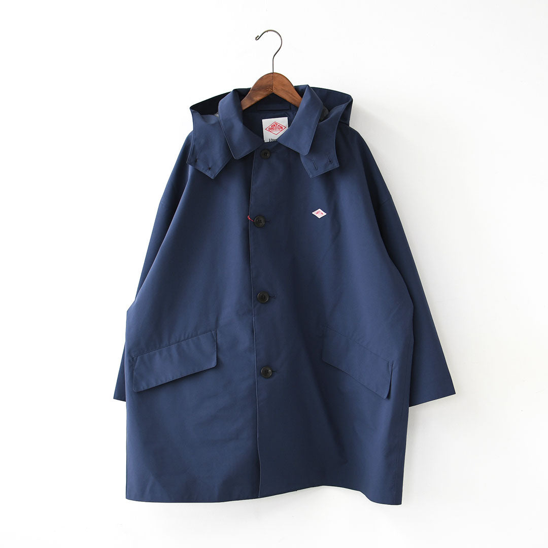 DANTON [ダントン] W 3-Layer Cloth Hooded Balmacaan Coat [DT-A0648TLY] 3レイヤークロスフーデッドバルマカーンコート・バルマカーンコート・フード付き・春アウター・春コート・LADY'S [2026SS]