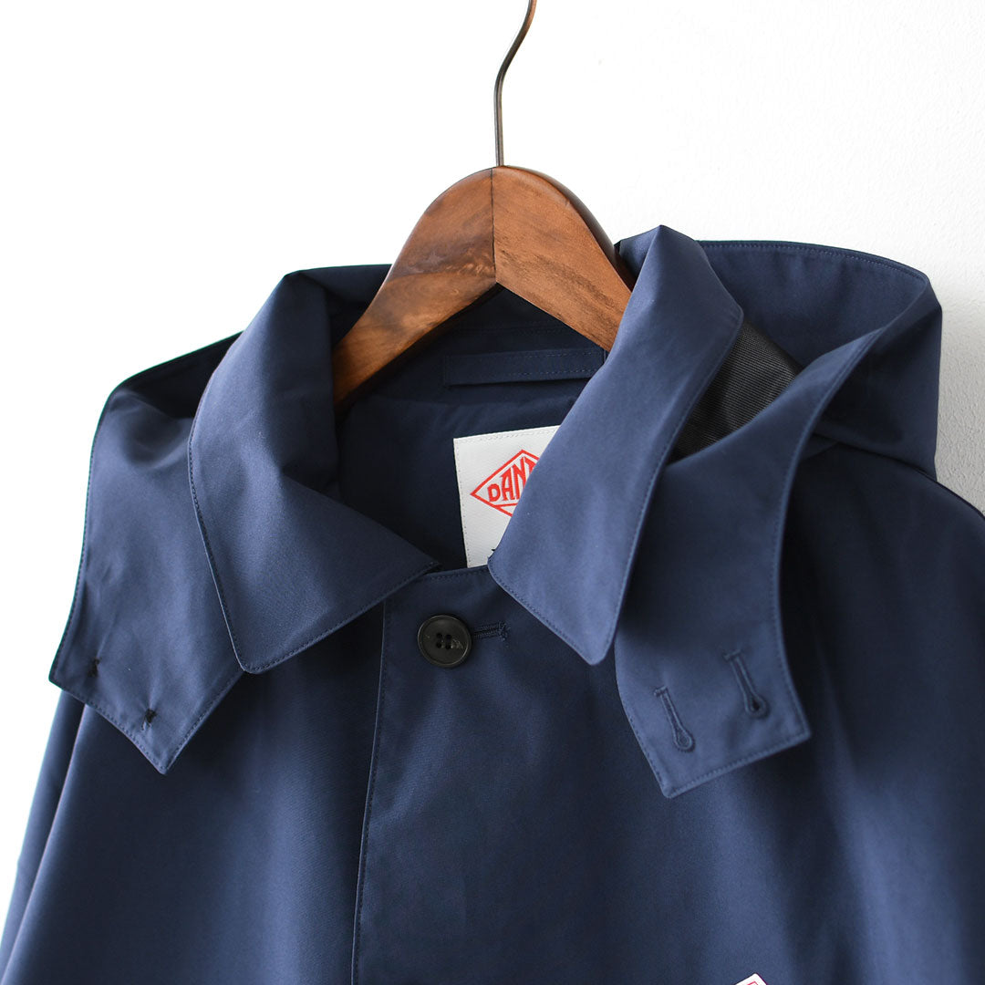 DANTON [ダントン] W 3-Layer Cloth Hooded Balmacaan Coat [DT-A0648TLY] 3レイヤークロスフーデッドバルマカーンコート・バルマカーンコート・フード付き・春アウター・春コート・LADY'S [2026SS]