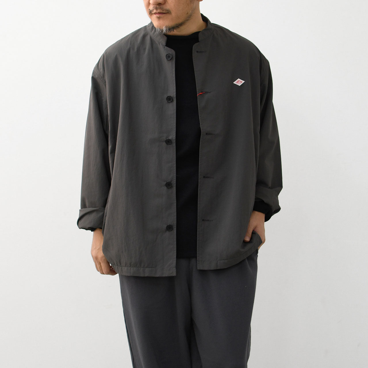 DANTON [ダントン] M NYLON TUSSER STAND COLLAR JACKET [DT-A0654TNY] ナイロンタッサースタンドカラージャケット・MEN'S [2025SS]
