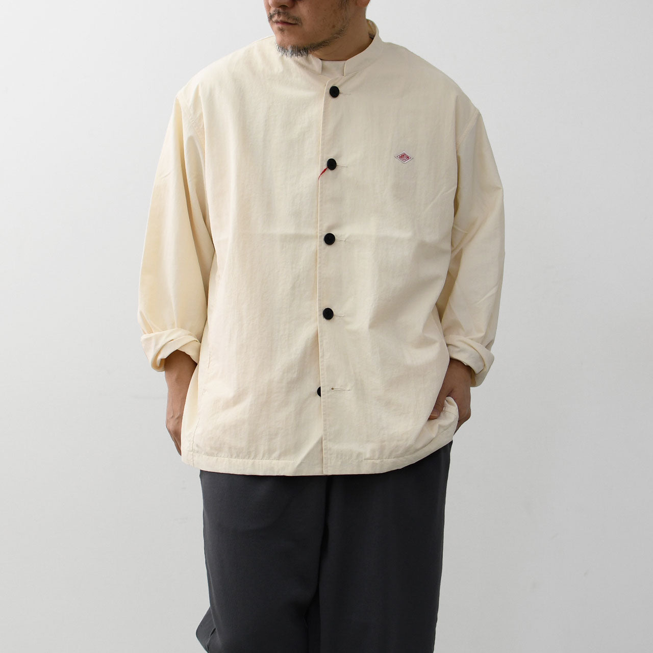 DANTON [ダントン] M NYLON TUSSER STAND COLLAR JACKET [DT-A0654TNY] ナイロンタッサースタンドカラージャケット・MEN'S [2025SS]