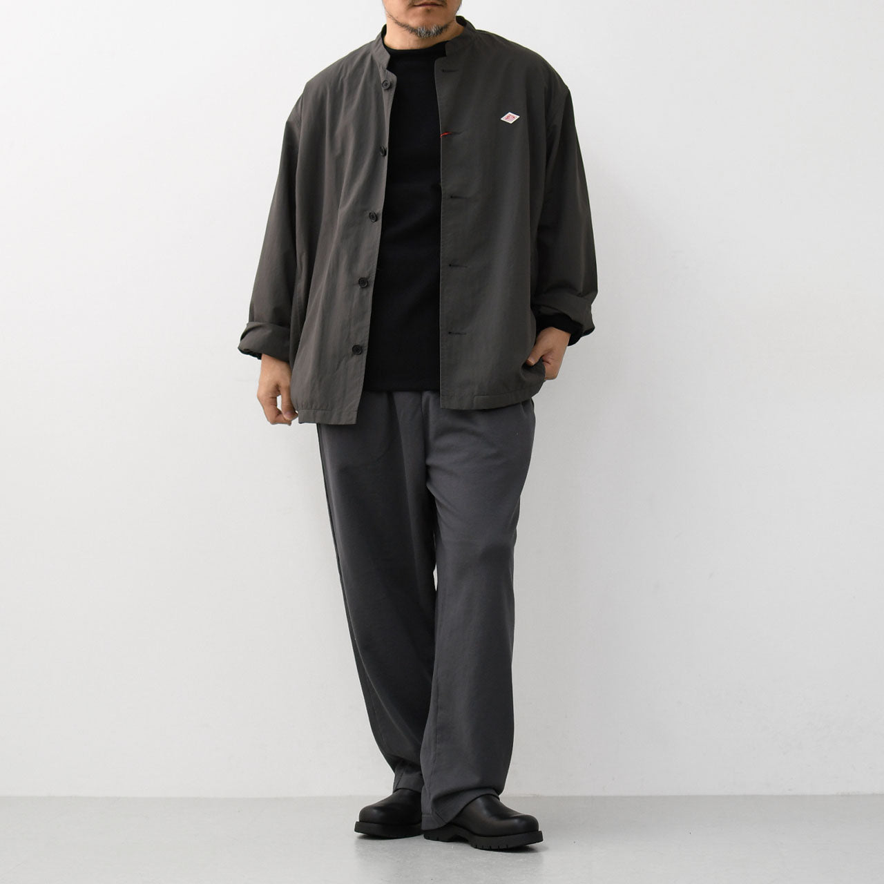 DANTON [ダントン] M NYLON TUSSER STAND COLLAR JACKET [DT-A0654TNY] ナイロンタッサースタンドカラージャケット・MEN'S [2025SS]