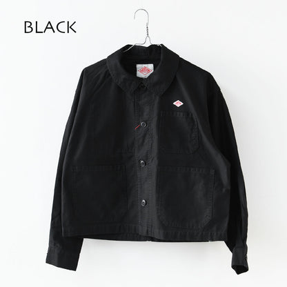 DANTON [ダントン] W Moleskin Wide Coverall Jacket [DT-A0662MKN] モールスキンワイドカバーオールジャケット・フレンチカバーオールジャケット・カバーオール・モールスキン・テーパードシルエット・春ジャケット・ライトアウター・LADY'S [2026SS]