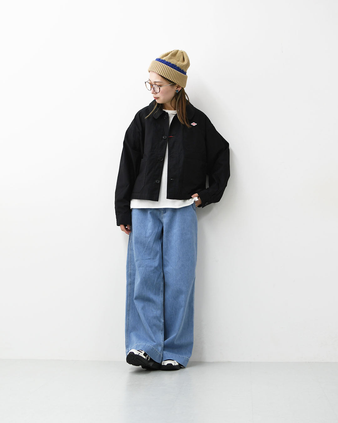 DANTON [ダントン] W Moleskin Wide Coverall Jacket [DT-A0662MKN] モールスキンワイドカバーオールジャケット・フレンチカバーオールジャケット・カバーオール・モールスキン・テーパードシルエット・春ジャケット・ライトアウター・LADY'S [2026SS]