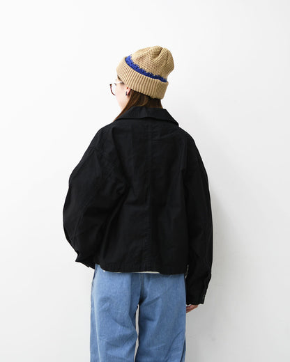 DANTON [ダントン] W Moleskin Wide Coverall Jacket [DT-A0662MKN] モールスキンワイドカバーオールジャケット・フレンチカバーオールジャケット・カバーオール・モールスキン・テーパードシルエット・春ジャケット・ライトアウター・LADY'S [2026SS]