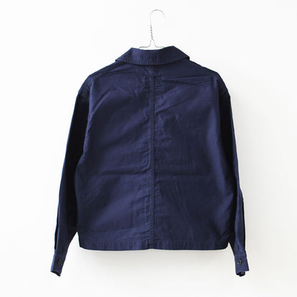 DANTON [ダントン] W Moleskin Wide Coverall Jacket [DT-A0662MKN] モールスキンワイドカバーオールジャケット・フレンチカバーオールジャケット・カバーオール・モールスキン・テーパードシルエット・春ジャケット・ライトアウター・LADY'S [2026SS]