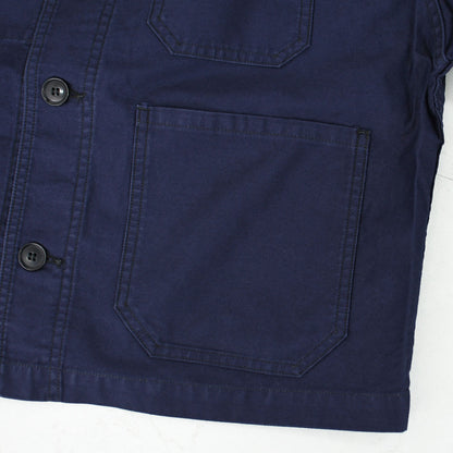 DANTON [ダントン] W Moleskin Wide Coverall Jacket [DT-A0662MKN] モールスキンワイドカバーオールジャケット・フレンチカバーオールジャケット・カバーオール・モールスキン・テーパードシルエット・春ジャケット・ライトアウター・LADY'S [2026SS]