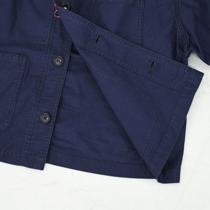 DANTON [ダントン] W Moleskin Wide Coverall Jacket [DT-A0662MKN] モールスキンワイドカバーオールジャケット・フレンチカバーオールジャケット・カバーオール・モールスキン・テーパードシルエット・春ジャケット・ライトアウター・LADY'S [2026SS]