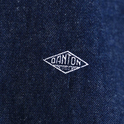 DANTON [ダントン] W DENIM COLLARLESS SHORT JACKET [DT-A0670KDM] デニムカラーレスショートジャケット[2025SS]