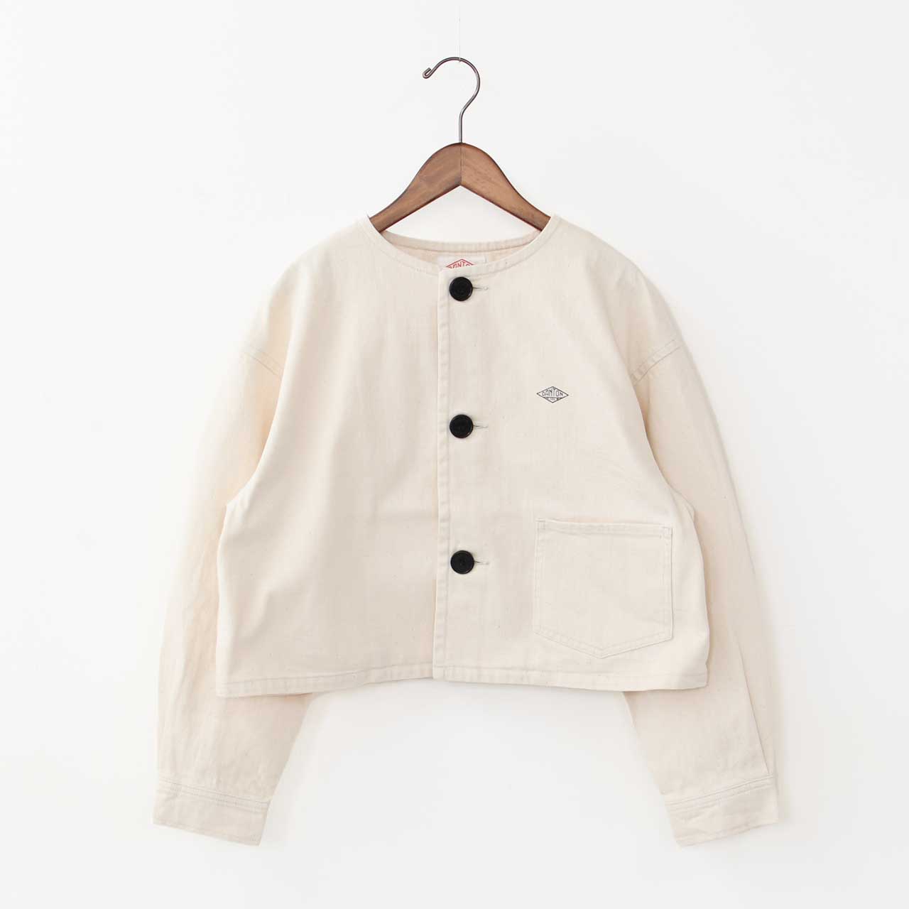 DANTON [ダントン] W COTTON DRILL COLLARLESS SHORT JACKET [DT-A0670MHT] コットンドリルカラーレスショートジャケット [2025SS]