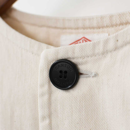 DANTON [ダントン] W COTTON DRILL COLLARLESS SHORT JACKET [DT-A0670MHT] コットンドリルカラーレスショートジャケット [2025SS]