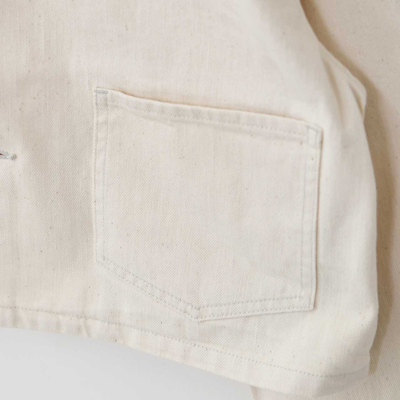 DANTON [ダントン] W COTTON DRILL COLLARLESS SHORT JACKET [DT-A0670MHT] コットンドリルカラーレスショートジャケット [2025SS]