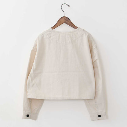 DANTON [ダントン] W COTTON DRILL COLLARLESS SHORT JACKET [DT-A0670MHT] コットンドリルカラーレスショートジャケット [2025SS]