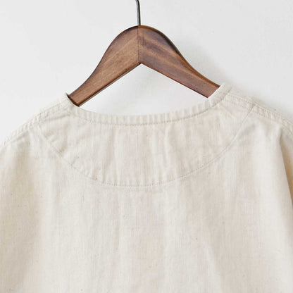 DANTON [ダントン] W COTTON DRILL COLLARLESS SHORT JACKET [DT-A0670MHT] コットンドリルカラーレスショートジャケット [2025SS]