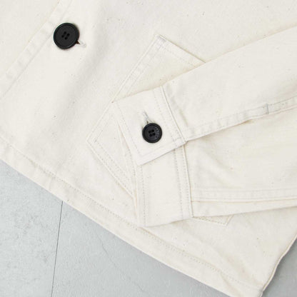 DANTON [ダントン] W COTTON DRILL COLLARLESS SHORT JACKET [DT-A0670MHT] コットンドリルカラーレスショートジャケット [2025SS]