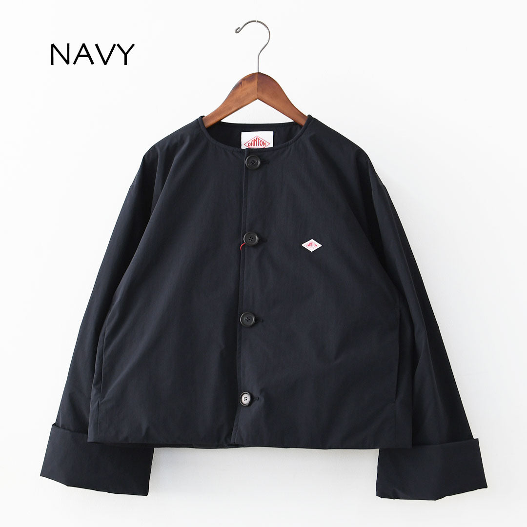 DANTON [ダントン] W INSULATION COLLARLESS WIDE JACKET [DT-A0672PNT] インサレーションカラーレスワイドジャケット [2026SS]