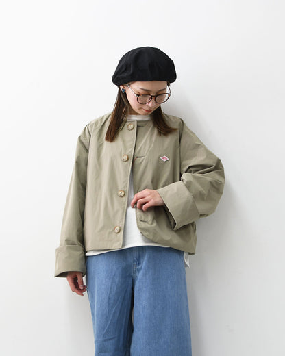 DANTON [ダントン] W INSULATION COLLARLESS WIDE JACKET [DT-A0672PNT] インサレーションカラーレスワイドジャケット [2026SS]