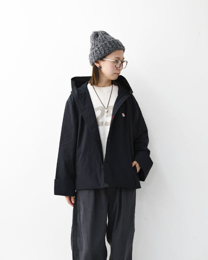 DANTON [ダントン] W Peach Taffeta Insulation Hooded Wide Jacket [DT-A0673KTF] ピーチタフタインシュレーションフーデッドワイドジャケット・フード付きジャケット・ショート丈・ピーチタフタ・ジャケット・アウター・LADY'S [2026AW]