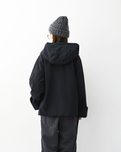 DANTON [ダントン] W Peach Taffeta Insulation Hooded Wide Jacket [DT-A0673KTF] ピーチタフタインシュレーションフーデッドワイドジャケット・フード付きジャケット・ショート丈・ピーチタフタ・ジャケット・アウター・LADY'S [2026AW]