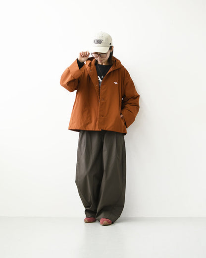 DANTON [ダントン] W Peach Taffeta Insulation Hooded Wide Jacket [DT-A0673KTF] ピーチタフタインシュレーションフーデッドワイドジャケット・フード付きジャケット・ショート丈・ピーチタフタ・ジャケット・アウター・LADY'S [2026AW]