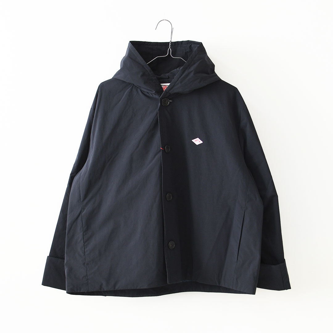 DANTON [ダントン] W Peach Taffeta Insulation Hooded Wide Jacket [DT-A0673KTF] ピーチタフタインシュレーションフーデッドワイドジャケット・フード付きジャケット・ショート丈・ピーチタフタ・ジャケット・アウター・LADY'S [2026AW]