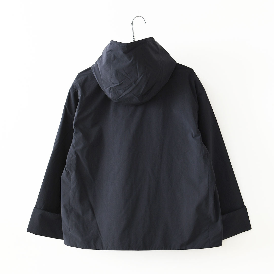 DANTON [ダントン] W Peach Taffeta Insulation Hooded Wide Jacket [DT-A0673KTF] ピーチタフタインシュレーションフーデッドワイドジャケット・フード付きジャケット・ショート丈・ピーチタフタ・ジャケット・アウター・LADY'S [2026AW]