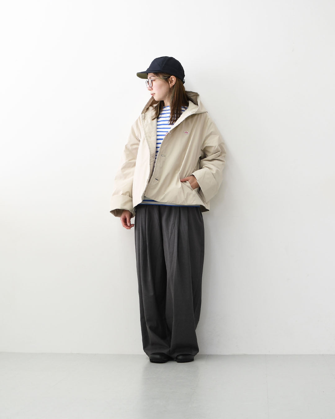 DANTON [ダントン] W INSULATION HOODED WIDE JACKET [DT-A0673PNT] インサレーションフーデッドワイドジャケット [2026SS]