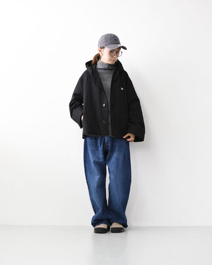 DANTON [ダントン] W WOOL LIKE INSULATION HOODED WIDE JACKET [DT-A0673WLX] ウールライクインサレーションフーデッドワイドジャケット・インサレーションジャケット・フード付き・ワイドシルエット・ウールライク・LADY'S [2025AW]