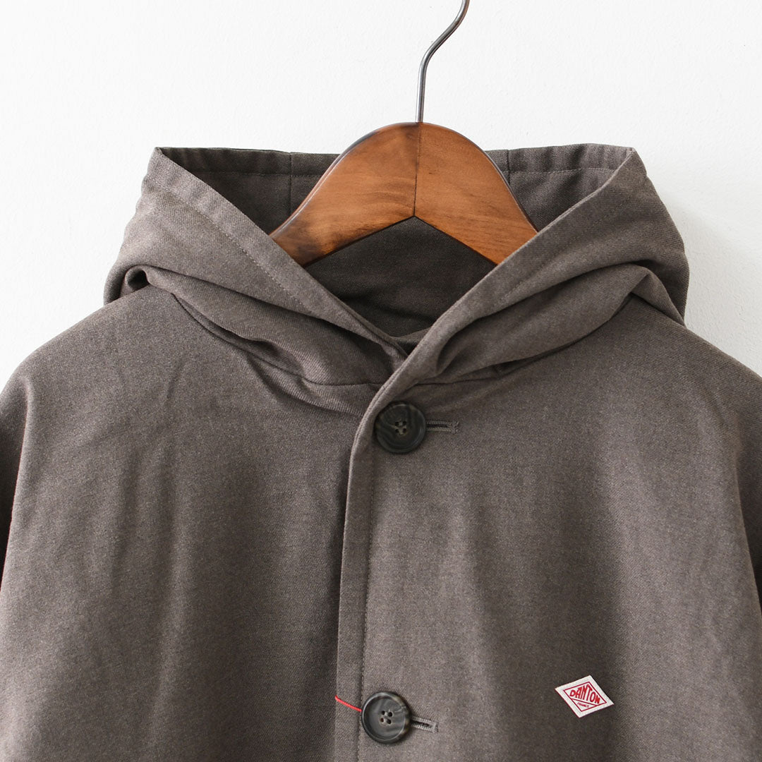 DANTON [ダントン] W WOOL LIKE INSULATION HOODED WIDE JACKET [DT-A0673WLX] ウールライクインサレーションフーデッドワイドジャケット・インサレーションジャケット・フード付き・ワイドシルエット・ウールライク・LADY'S [2025AW]