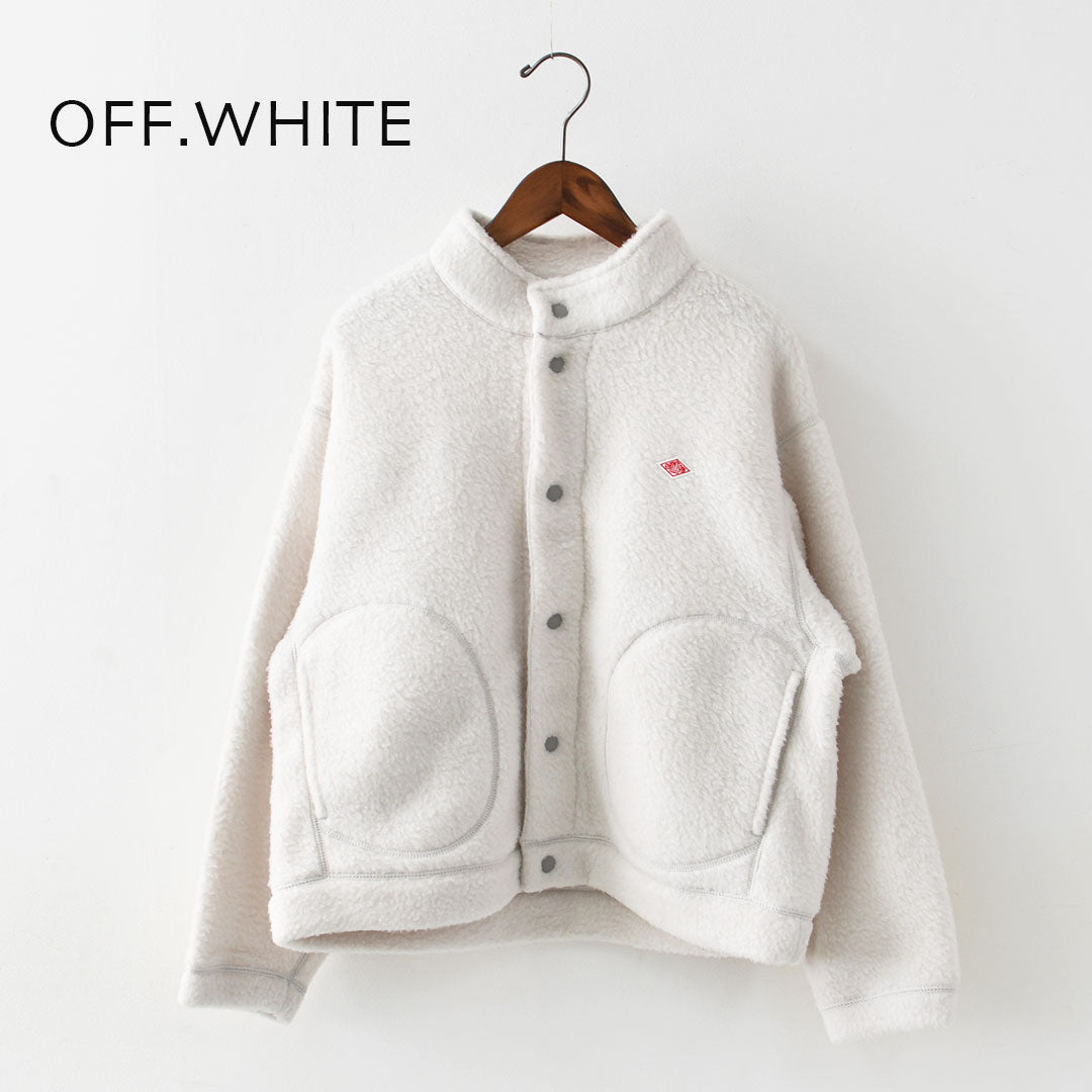 DANTON [ダントン] W DOUBLE FACE BOA STAND COLLAR CARDIGAN [DT-A0699WNN] ダブルフェイスボアスタンドカラーカーディガン・ボアカーディガン・ボアジャケット・スタンドカラー・LADY'S [2025AW]