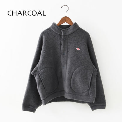 DANTON [ダントン] W DOUBLE FACE BOA STAND COLLAR CARDIGAN [DT-A0699WNN] ダブルフェイスボアスタンドカラーカーディガン・ボアカーディガン・ボアジャケット・スタンドカラー・LADY'S [2025AW]