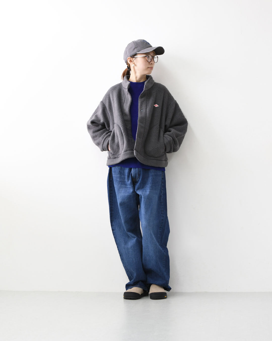 DANTON [ダントン] W DOUBLE FACE BOA STAND COLLAR CARDIGAN [DT-A0699WNN] ダブルフェイスボアスタンドカラーカーディガン・ボアカーディガン・ボアジャケット・スタンドカラー・LADY'S [2025AW]