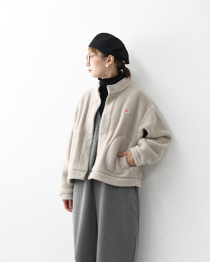 DANTON [ダントン] W DOUBLE FACE BOA STAND COLLAR CARDIGAN [DT-A0699WNN] ダブルフェイスボアスタンドカラーカーディガン・ボアカーディガン・ボアジャケット・スタンドカラー・LADY'S [2025AW]