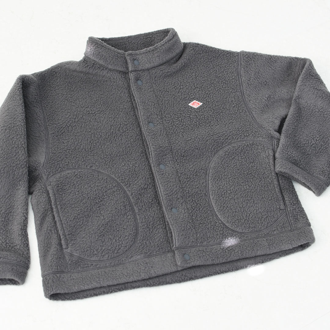 DANTON [ダントン] W DOUBLE FACE BOA STAND COLLAR CARDIGAN [DT-A0699WNN] ダブルフェイスボアスタンドカラーカーディガン・ボアカーディガン・ボアジャケット・スタンドカラー・LADY'S [2025AW]